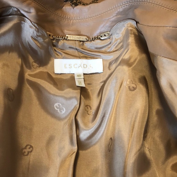 ❌SOLD❌ Leather Escada Jacket - Picture 7 of 8